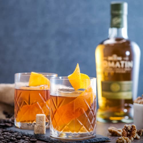 Tomatin Aged 12 Years Single Malt Scotch Whisky Perspective: back