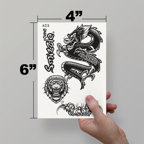 Smizzle Tattoo A1 Series - 9 Sheets With 30 Designs Perspective: back