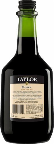 Taylor Port® Dessert Wine Perspective: back
