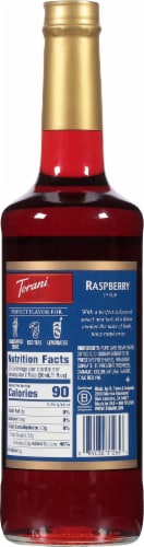 Torani® Raspberry Syrup Perspective: back
