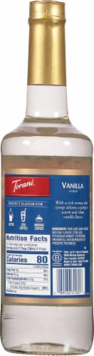 Torani® Vanilla Syrup Perspective: back