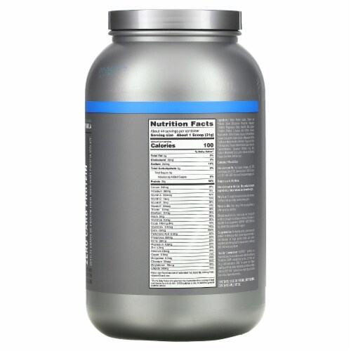 Isopure, Zero Carb 100% Whey Protein Isolate, 25g Protein Powder, Creamy Vanilla, 3 lb Perspective: back
