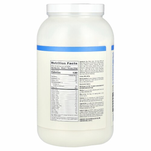 Isopure Low Carb Protein Powder Vanilla - 3 lbs (1.36 kg) Perspective: back