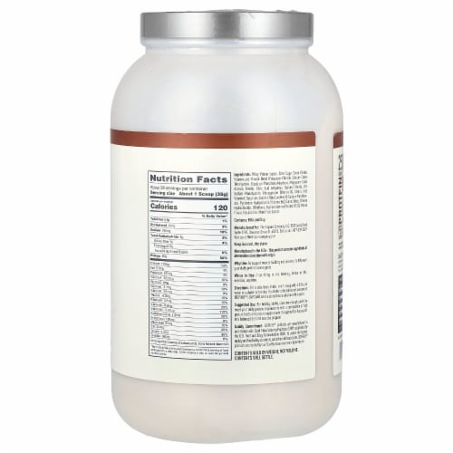 Isopure Low Carb 100% Whey Protein Isolate, 25g Protein Powder, Dark Chocolate, 3 lb Perspective: back
