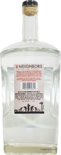 8 Neighbors Regular Vodka Perspective: back
