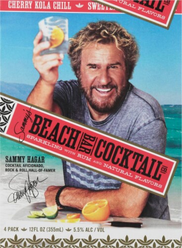 Sammy's Beach Bar Rum Sparkling with Rum Cherry Kola Chill Cocktails Perspective: back