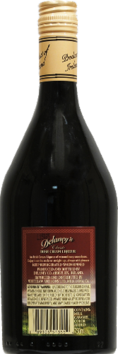 Delaney's Spirit Based Irish Cream Perspective: back