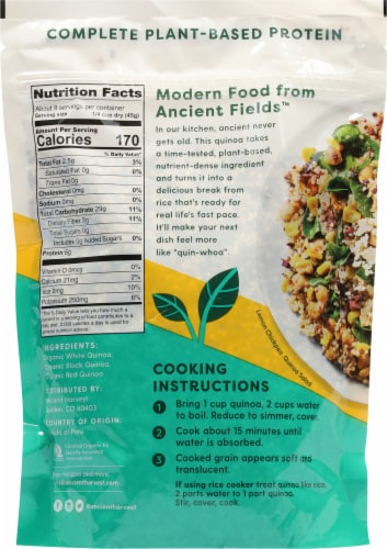Ancient Harvest™ Gluten Free Organic Whole Grain Harmony Quinoa Perspective: back