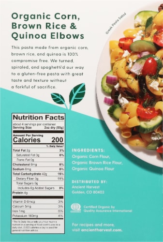 Ancient Harvest™ Organic Corn & Quinoa Elbow Pasta Perspective: back