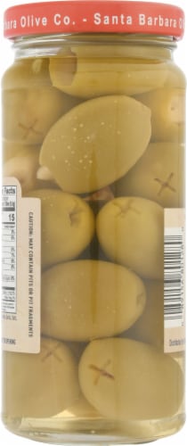 Santa Barbara Olive Co. Garlic Stuffed Olives Perspective: back