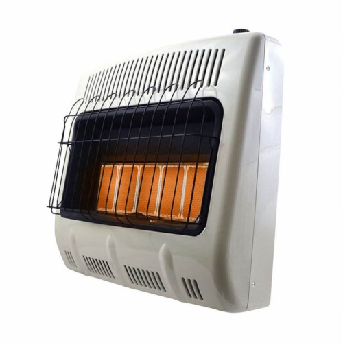 Mr. Heater 30000 BTU Vent Free Radiant 20# Quiet Propane Indoor Space Heater Perspective: back