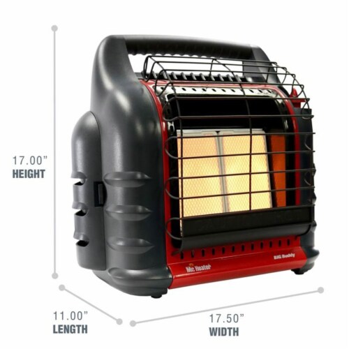 Mr. Heater Big Buddy Portable Liquefied Petroleum Gas Heater Perspective: back