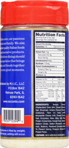 Racconto Romano Shaker Cheese Perspective: back