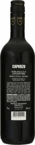 Caparzo Sangiovese Toscana Perspective: back