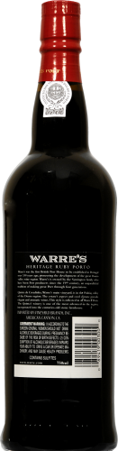 Warre's Heritage Ruby Port Perspective: back