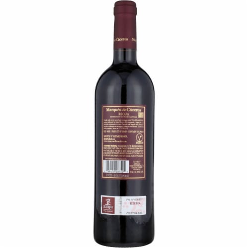 Marques De Caceres Reserva Tempranillo Red Wine Spain Red Wine Perspective: back