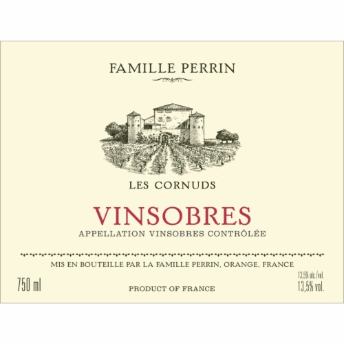 Famille Perrin Les Cornuds French Red Wine Perspective: back