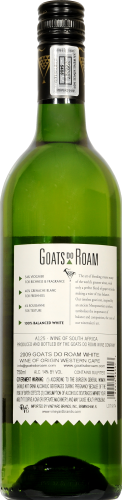 Goats Do Roam South Africa White Wine Perspective: back