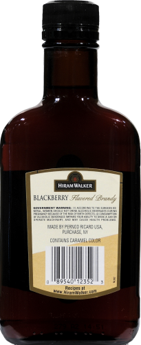 Hiram Walker Blackberry Brandy Perspective: back