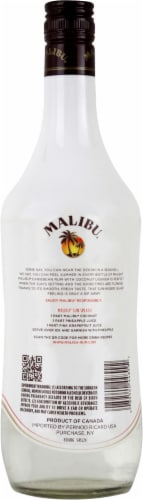 Malibu Original Carribean Rum with Coconut Liqueur Perspective: back