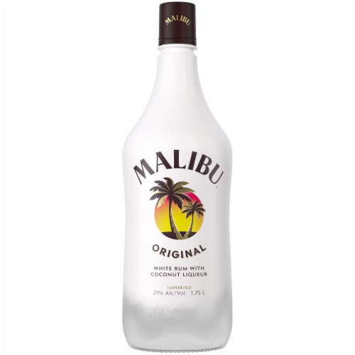 Malibu Original Coconut Rum Perspective: back