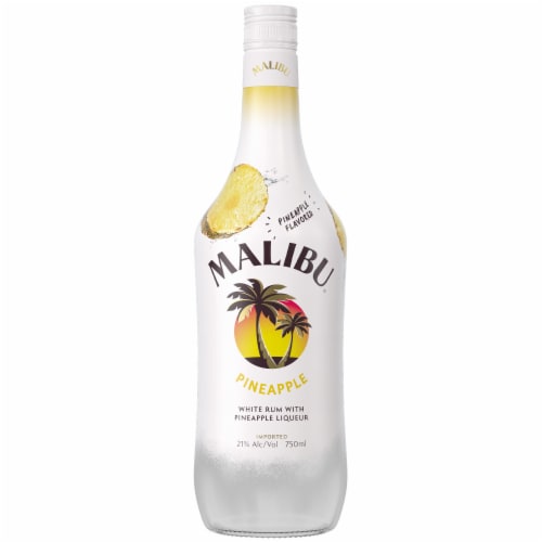 Malibu Pineapple Rum Perspective: back