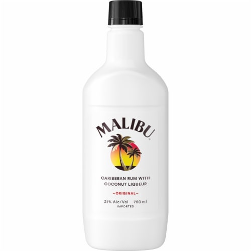 Malibu Original Coconut Rum Perspective: back