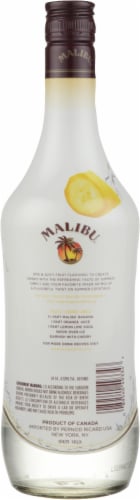 Malibu® Caribbean Rum with Tropical Banana Liqueur Perspective: back