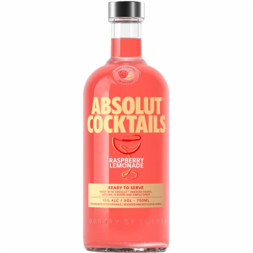 Absolut Raspberry Lemon Cocktail Perspective: back