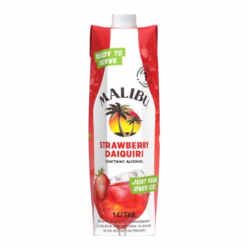 Malibu Strawberry Daiquiri Ready to Drink Cocktail Perspective: back
