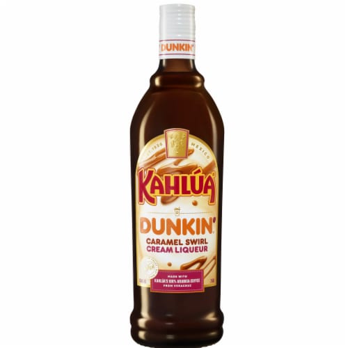Kahlua Dunkin Caramel Swirl Coffee Liqueur Perspective: back