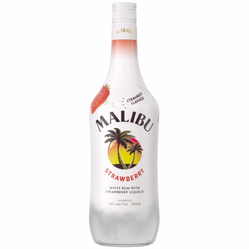 Malibu Strawberry Rum Perspective: back