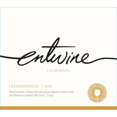 Entwine Chardonnay California White Wine Perspective: back