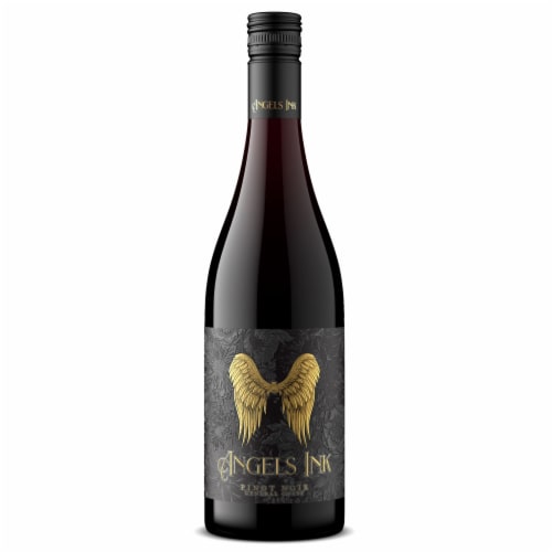 Angels Ink Pinot Noir Red Wine Perspective: back