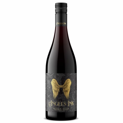 Angels Ink Pinot Noir Red Wine Perspective: back
