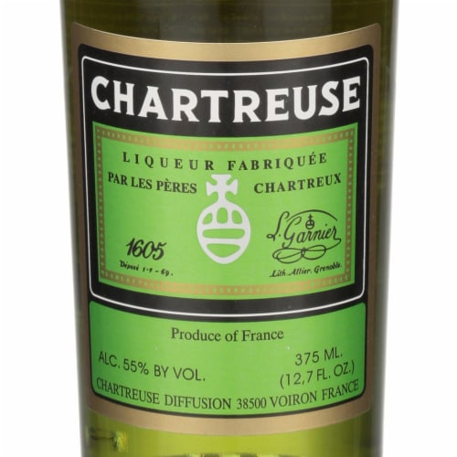 Chartreuse Green Herbal Liqueur Perspective: back