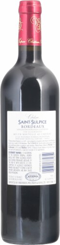 Chateau Saint-Sulpice Bordeaux Red Wine Perspective: back