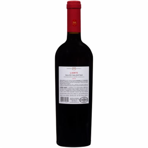 Castello Monaci Salice Salentino Red Wine Perspective: back