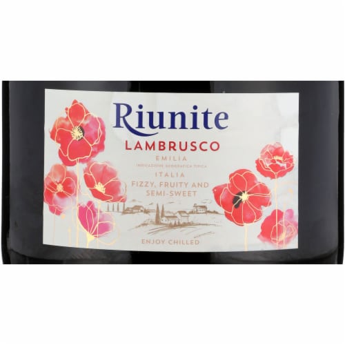 Riunite Lambrusco Italian Red Wine Perspective: back