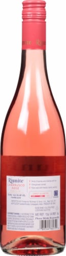 Riunite Lambrusco Rose Wine Perspective: back
