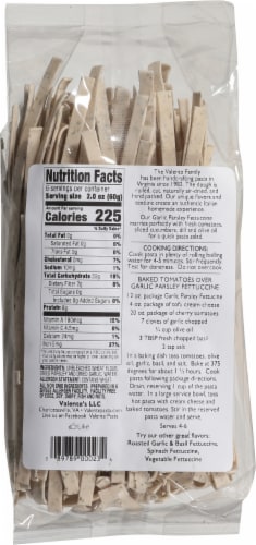 Pasta Valente™ Garlic Parsley Fettuccine Pasta Perspective: back