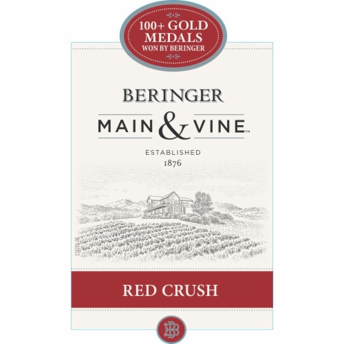 Beringer Main & Vine Red Crush Blend California Wine Perspective: back