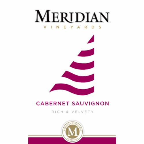 Meridian Vineyards Cabernet Sauvignon California Red Wine Perspective: back
