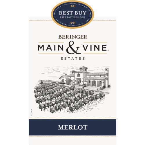 Beringer Main & Vine Merlot Red Wine Perspective: back