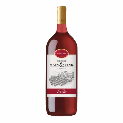 Beringer White Merlot California Rose Wine Perspective: back