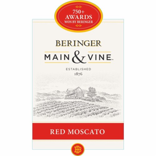 Beringer Main & Vine Red Moscato Chile Wine Perspective: back