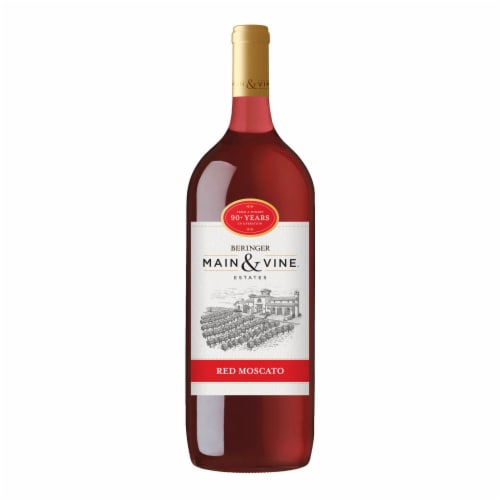Beringer Main & Vine Red Moscato Wine Perspective: back
