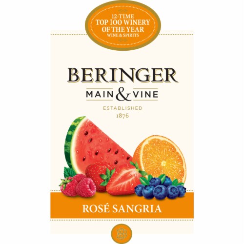 Beringer Main & Vine Rose Sangria California Wine Perspective: back