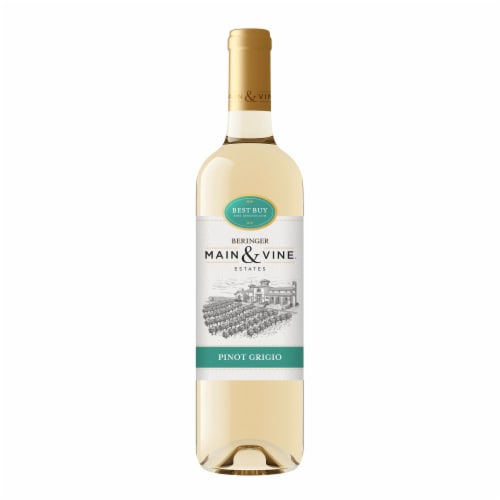 Beringer Main & Vine Pinot Grigio White Wine Perspective: back