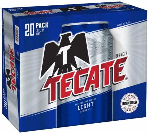 Tecate Cerveza Light Beer Perspective: back